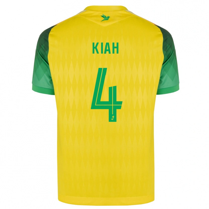 Danxen Heren Emmanuel Kiah #4 Geel Groen Rood Thuisshirt Thuistenue 2026/27 T-Shirt België
