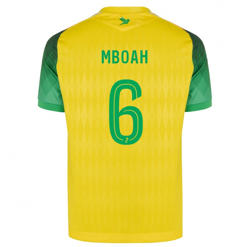 Danxen Heren Yanis Mboah #6 Geel Groen Rood Thuisshirt Thuistenue 2026/27 T-Shirt België
