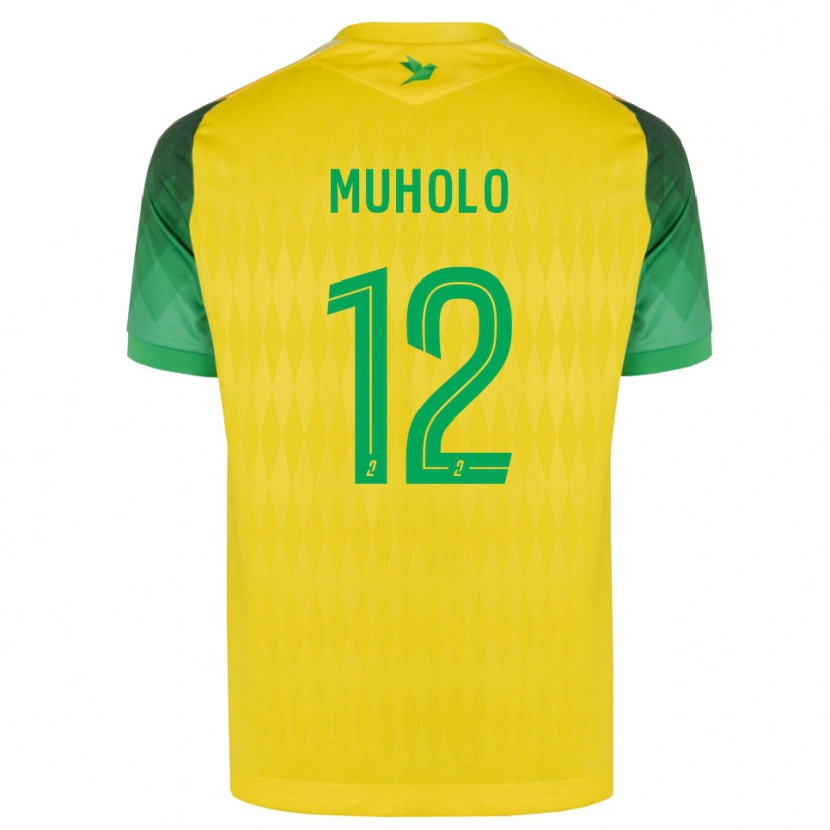 Danxen Heren Ernest Muholo #12 Geel Groen Rood Thuisshirt Thuistenue 2026/27 T-Shirt België