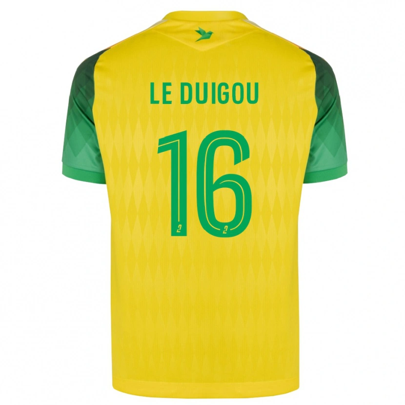 Danxen Heren Daniel Le Duigou #16 Geel Groen Rood Thuisshirt Thuistenue 2026/27 T-Shirt België