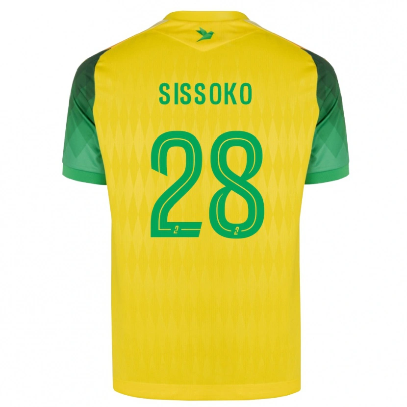 Danxen Heren Ibrahima Sissoko #28 Geel Groen Rood Thuisshirt Thuistenue 2026/27 T-Shirt België
