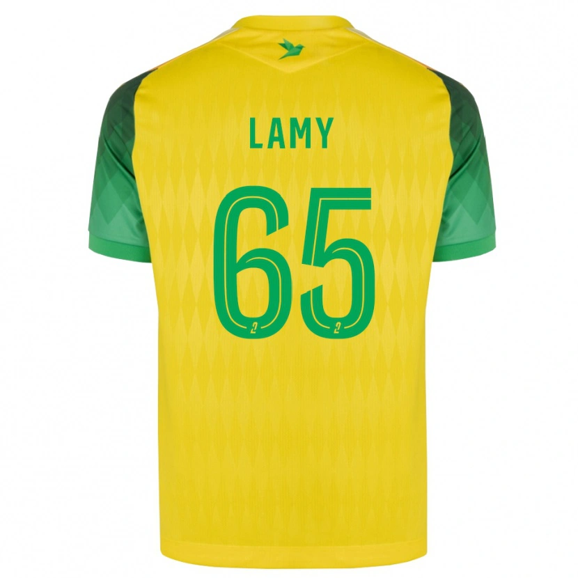 Danxen Heren Hugo Lamy #65 Geel Groen Rood Thuisshirt Thuistenue 2026/27 T-Shirt België