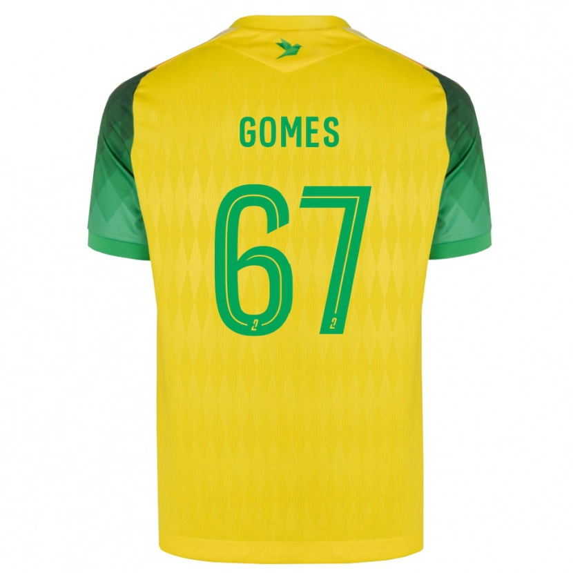 Danxen Heren Malang Gomes #67 Geel Groen Rood Thuisshirt Thuistenue 2026/27 T-Shirt België
