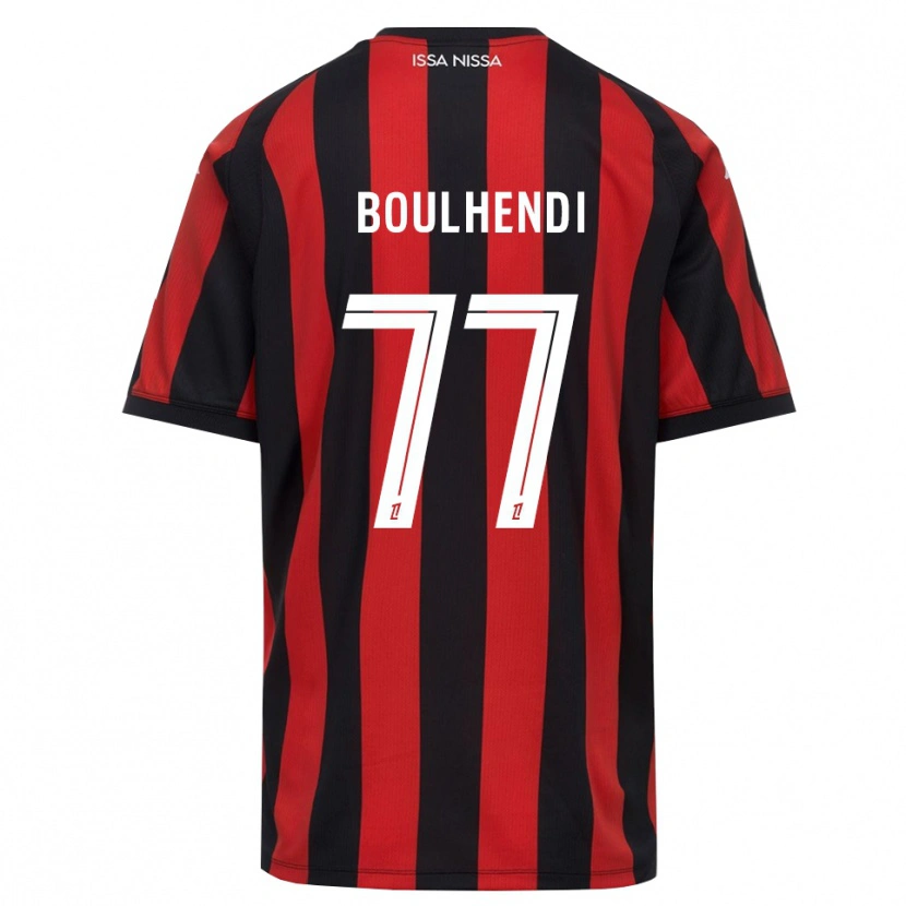 Danxen Heren Teddy Boulhendi #77 Rood Zwart Wit Thuisshirt Thuistenue 2026/27 T-Shirt België