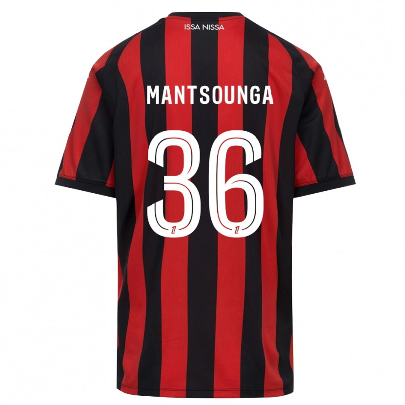 Danxen Heren Brad-Hamilton Mantsounga #36 Rood Zwart Wit Thuisshirt Thuistenue 2026/27 T-Shirt België