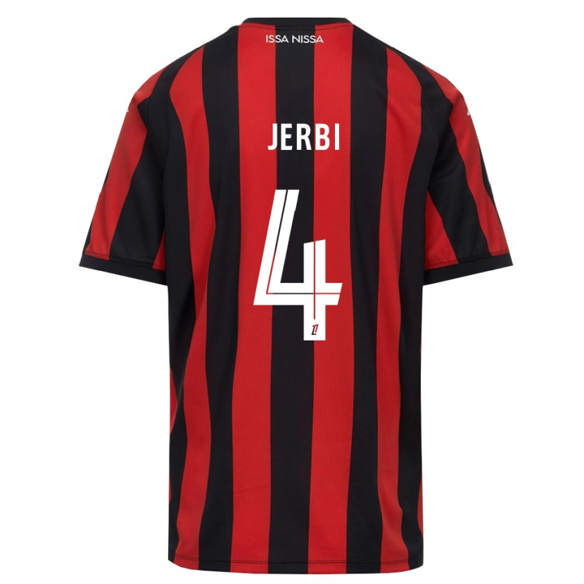 Danxen Heren Rayan Jerbi #4 Rood Zwart Wit Thuisshirt Thuistenue 2026/27 T-Shirt België