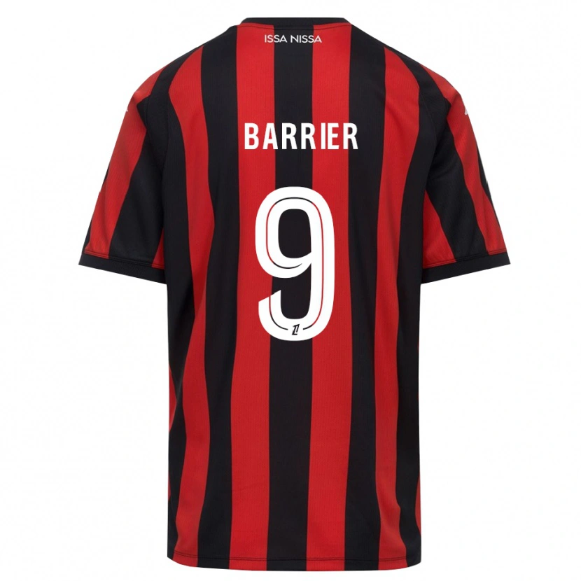 Danxen Heren Inès Barrier #9 Rood Zwart Wit Thuisshirt Thuistenue 2026/27 T-Shirt België