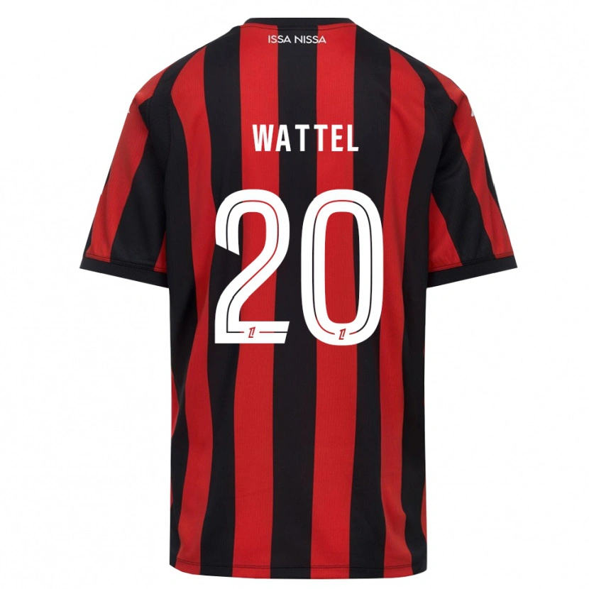 Danxen Heren Sami Wattel #20 Rood Zwart Wit Thuisshirt Thuistenue 2026/27 T-Shirt België