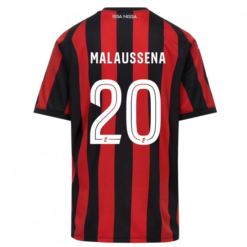 Danxen Heren Angela Malaussena #20 Rood Zwart Wit Thuisshirt Thuistenue 2026/27 T-Shirt België