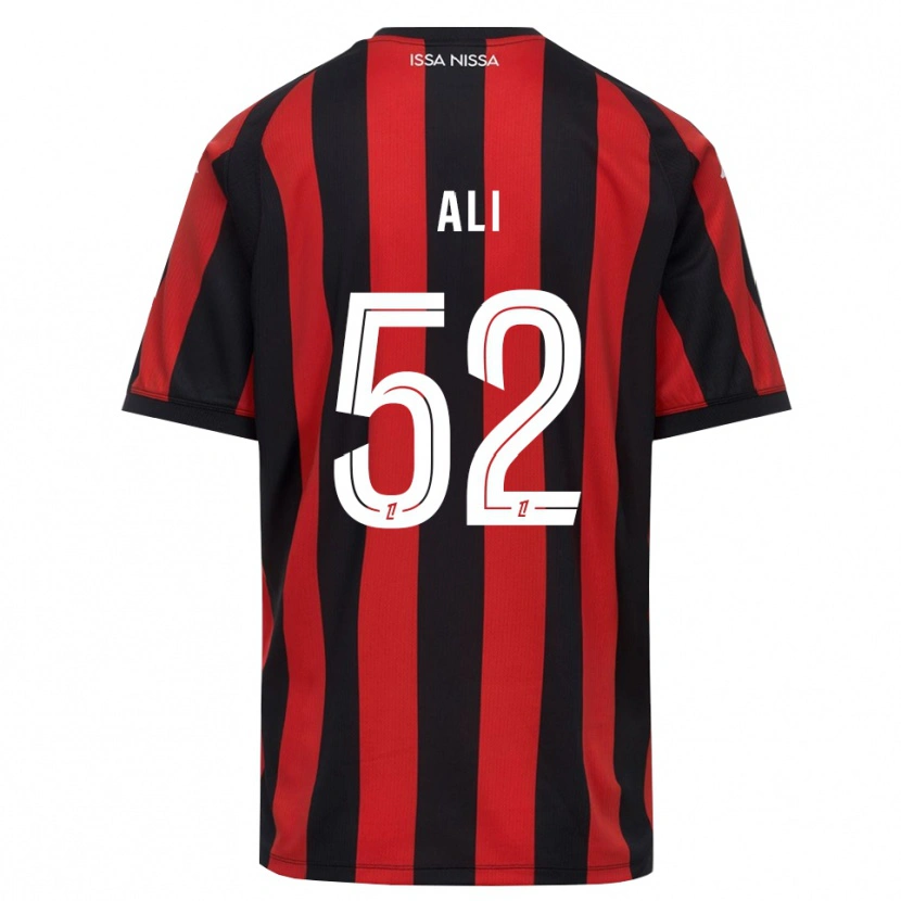 Danxen Heren Kéfren Ali #52 Rood Zwart Wit Thuisshirt Thuistenue 2026/27 T-Shirt België