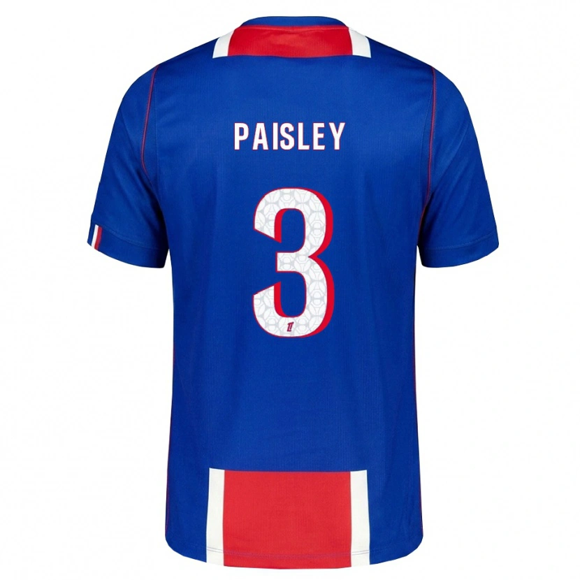 Danxen Heren Jarell Paisley #3 Rood Wit Blauw Thuisshirt Thuistenue 2026/27 T-Shirt België