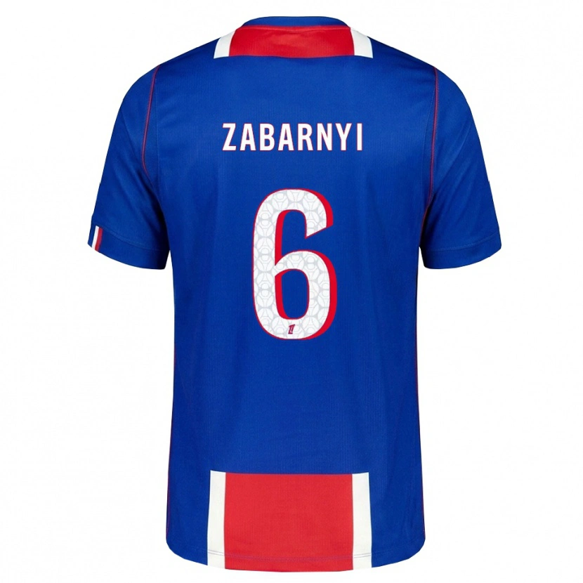 Danxen Heren Ilya Zabarnyi #6 Rood Wit Blauw Thuisshirt Thuistenue 2026/27 T-Shirt België