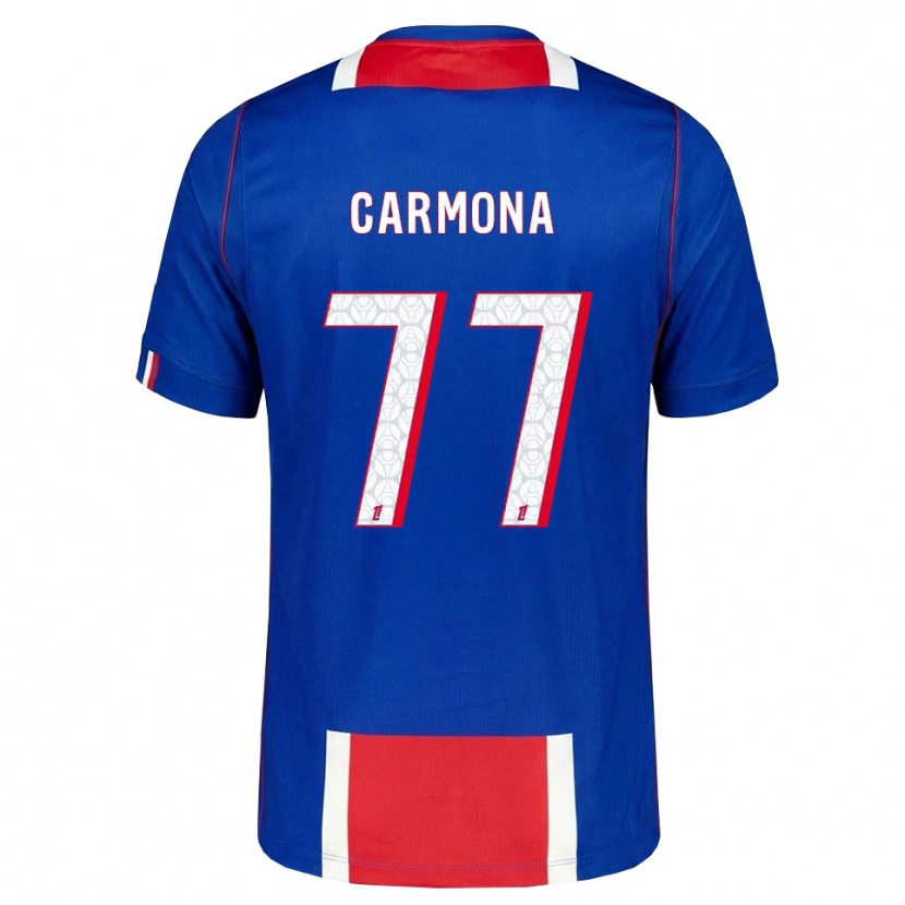 Danxen Heren Olga Carmona #77 Rood Wit Blauw Thuisshirt Thuistenue 2026/27 T-Shirt België