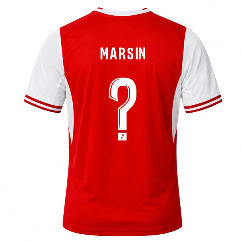 Danxen Heren Antonin Marsin #0 Rood Wit Thuisshirt Thuistenue 2026/27 T-Shirt België