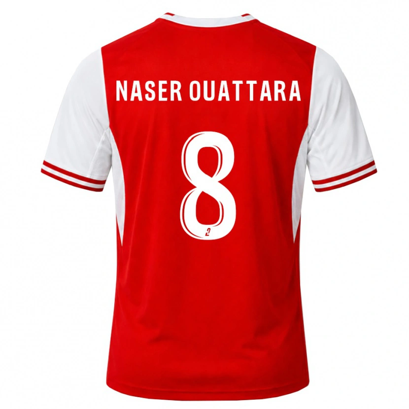 Danxen Heren Papus Naser Ouattara #8 Rood Wit Thuisshirt Thuistenue 2026/27 T-Shirt België