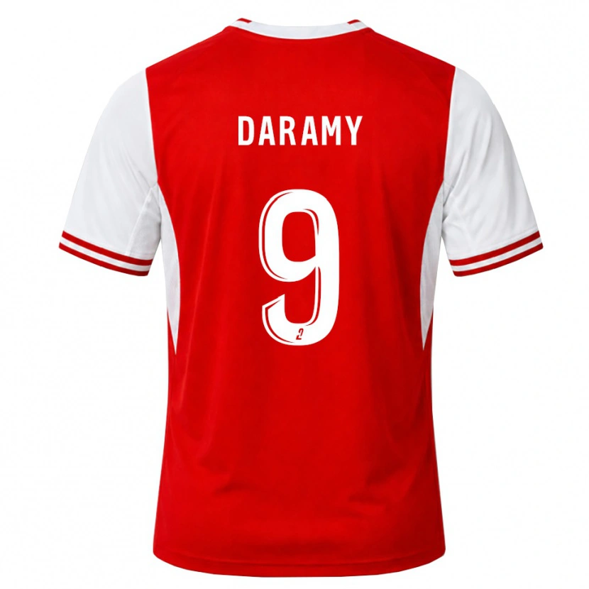 Danxen Heren Mohamed Daramy #9 Rood Wit Thuisshirt Thuistenue 2026/27 T-Shirt België