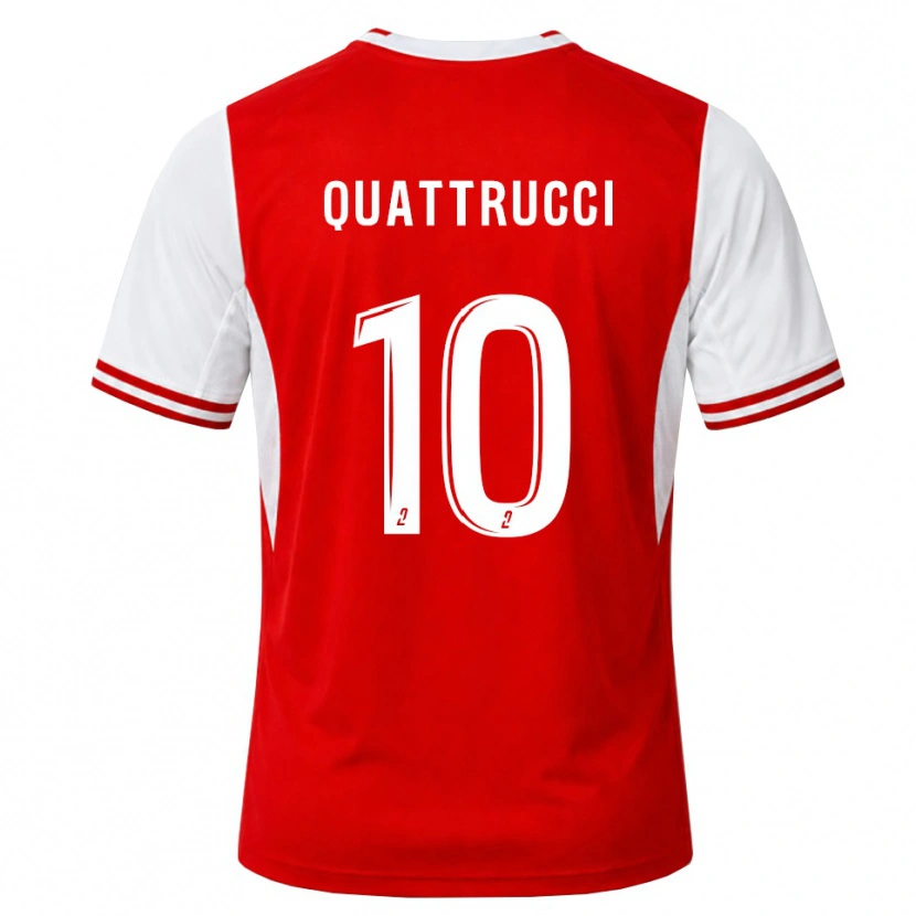 Danxen Heren Ilyan Quattrucci #10 Rood Wit Thuisshirt Thuistenue 2026/27 T-Shirt België