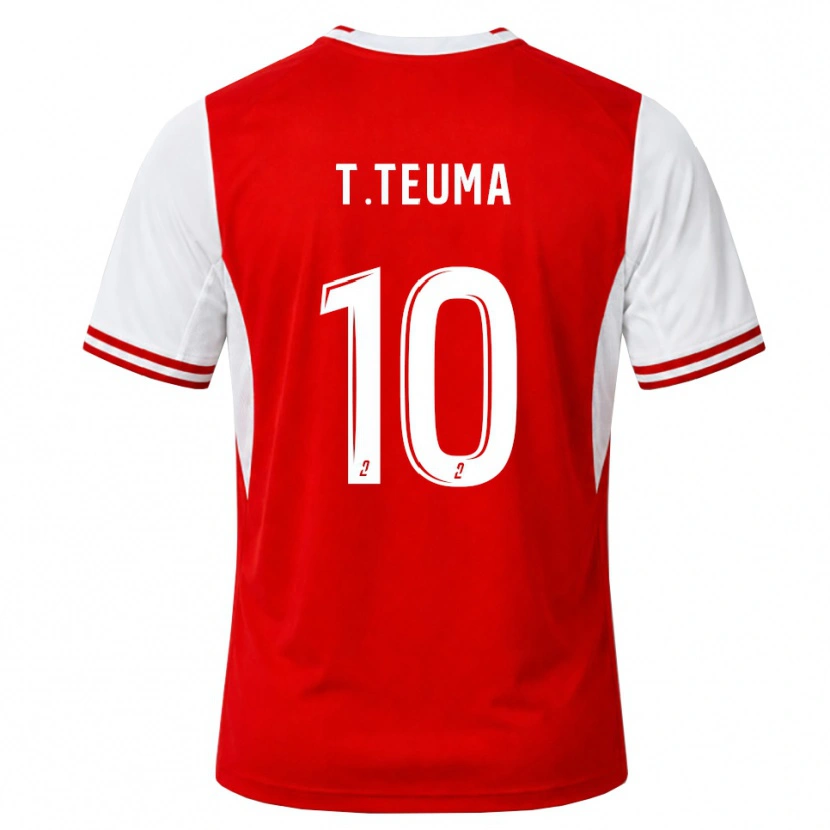 Danxen Heren Teddy Teuma #10 Rood Wit Thuisshirt Thuistenue 2026/27 T-Shirt België