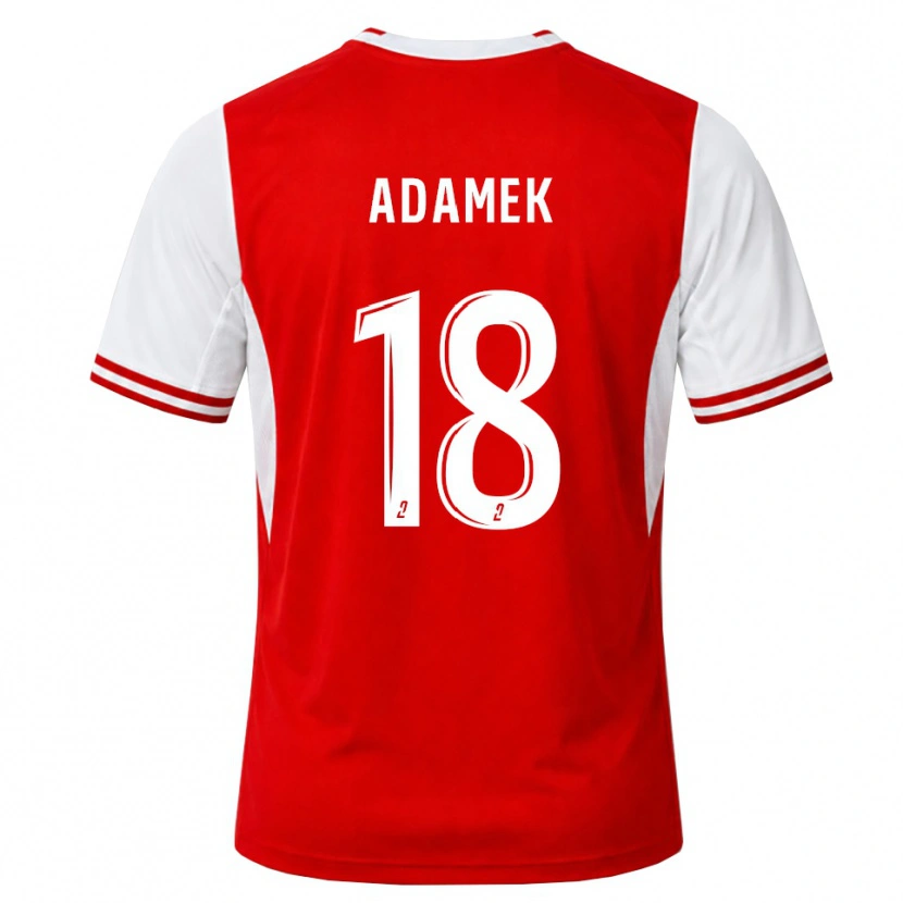 Danxen Heren Kayla Adamek #18 Rood Wit Thuisshirt Thuistenue 2026/27 T-Shirt België