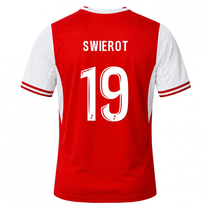 Danxen Heren Julie Swierot #19 Rood Wit Thuisshirt Thuistenue 2026/27 T-Shirt België