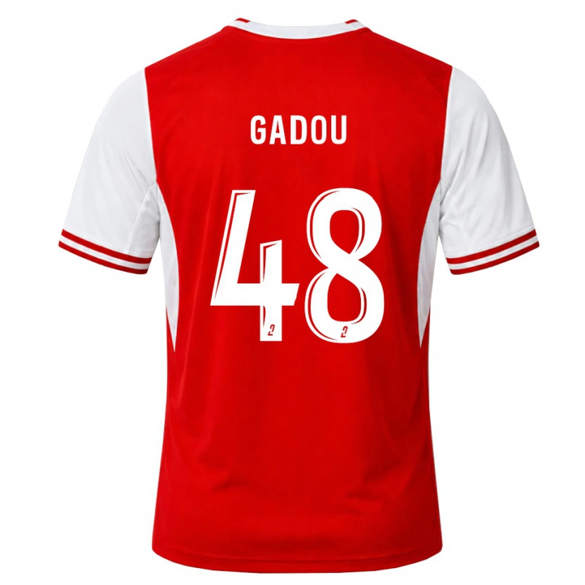 Danxen Heren Arone Gadou #48 Rood Wit Thuisshirt Thuistenue 2026/27 T-Shirt België