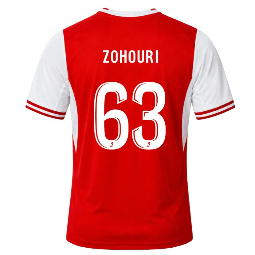 Danxen Heren Armel Zohouri #63 Rood Wit Thuisshirt Thuistenue 2026/27 T-Shirt België