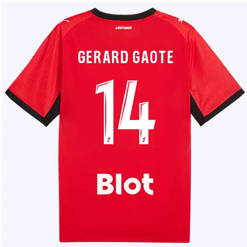 Danxen Heren Steven Gaote #14 Rood Zwart Wit Thuisshirt Thuistenue 2026/27 T-Shirt België
