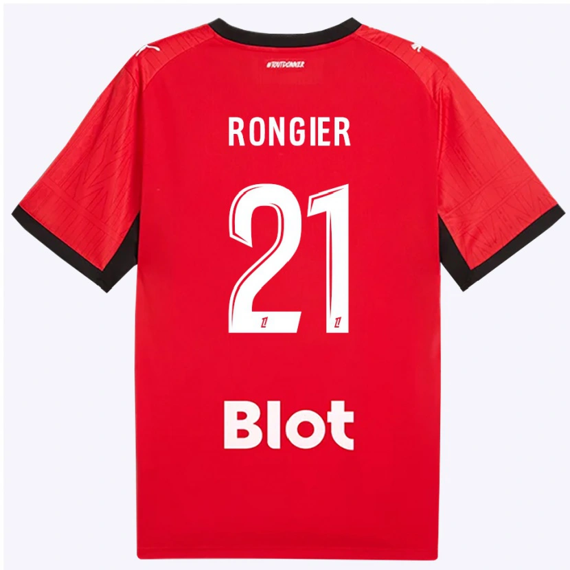 Danxen Heren Valentin Rongier #21 Rood Zwart Wit Thuisshirt Thuistenue 2026/27 T-Shirt België