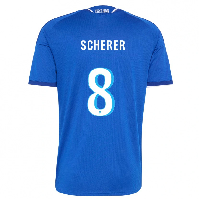 Danxen Heren Louis Scherer #8 Koninklijk Blauw Wit Thuisshirt Thuistenue 2026/27 T-Shirt België