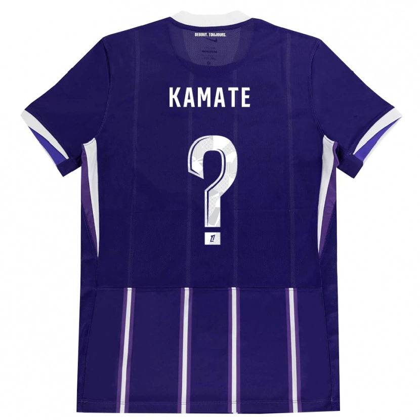 Danxen Heren Ali Kamate #0 Paars Wit Thuisshirt Thuistenue 2026/27 T-Shirt België