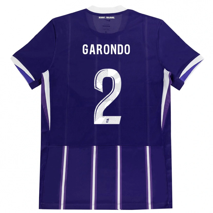 Danxen Heren Thibaud Garondo #2 Paars Wit Thuisshirt Thuistenue 2026/27 T-Shirt België