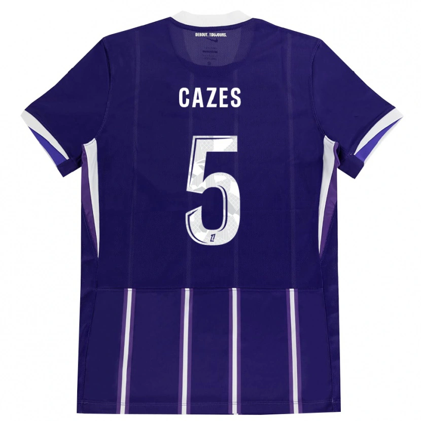 Danxen Heren Manon Cazes #5 Paars Wit Thuisshirt Thuistenue 2026/27 T-Shirt België