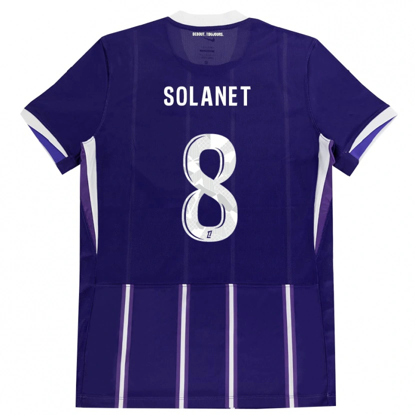 Danxen Heren Tatiana Solanet #8 Paars Wit Thuisshirt Thuistenue 2026/27 T-Shirt België