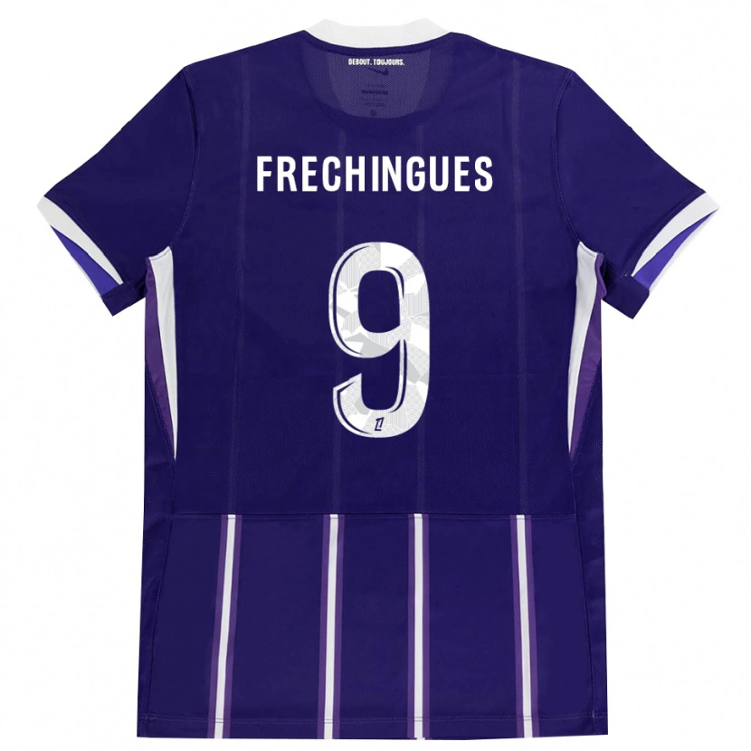 Danxen Heren Léo Frechingues #9 Paars Wit Thuisshirt Thuistenue 2026/27 T-Shirt België