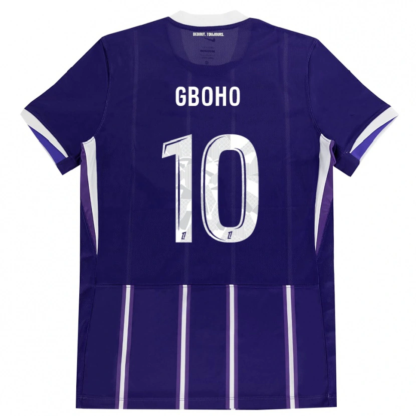 Danxen Heren Yann Gboho #10 Paars Wit Thuisshirt Thuistenue 2026/27 T-Shirt België