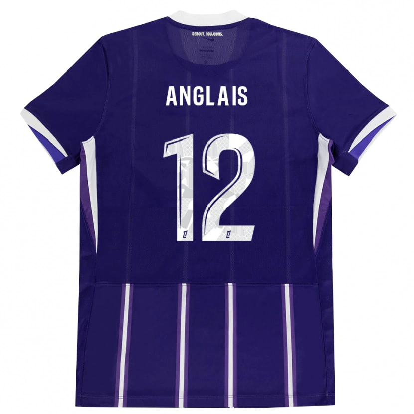 Danxen Heren Anaëlle Anglais #12 Paars Wit Thuisshirt Thuistenue 2026/27 T-Shirt België