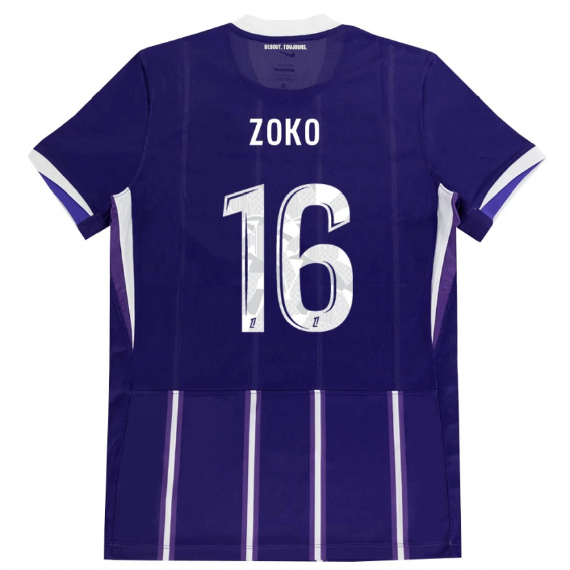 Danxen Heren Nathan Zoko #16 Paars Wit Thuisshirt Thuistenue 2026/27 T-Shirt België