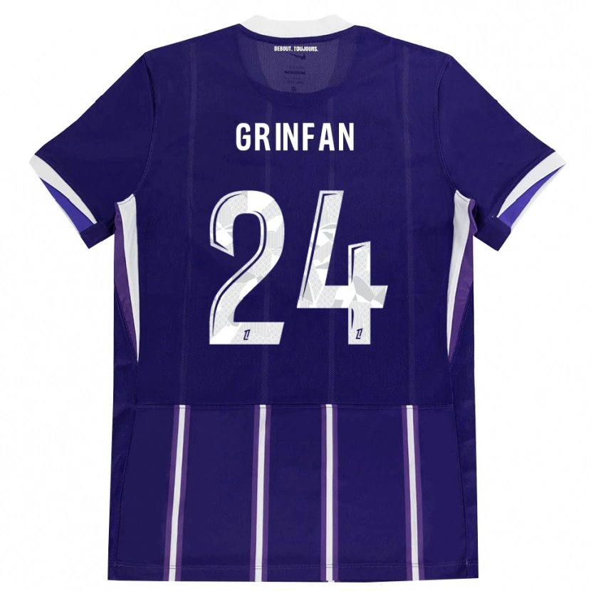 Danxen Heren Roma Grinfan #24 Paars Wit Thuisshirt Thuistenue 2026/27 T-Shirt België