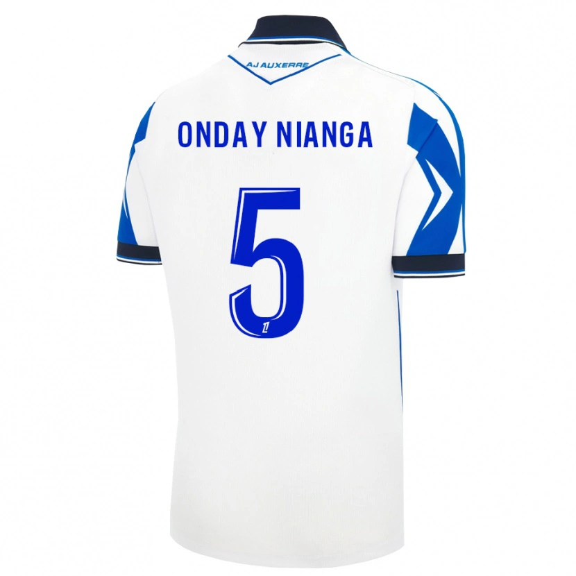 Danxen Heren Ata-Yis Onday Nianga #5 Zwart Wit Blauw Thuisshirt Thuistenue 2026/27 T-Shirt België