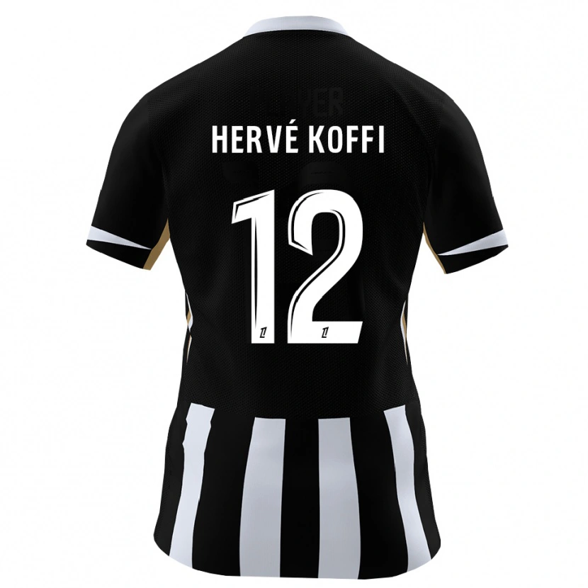 Danxen Heren Hervé Koffi #12 Zwart Blauw Thuisshirt Thuistenue 2026/27 T-Shirt België