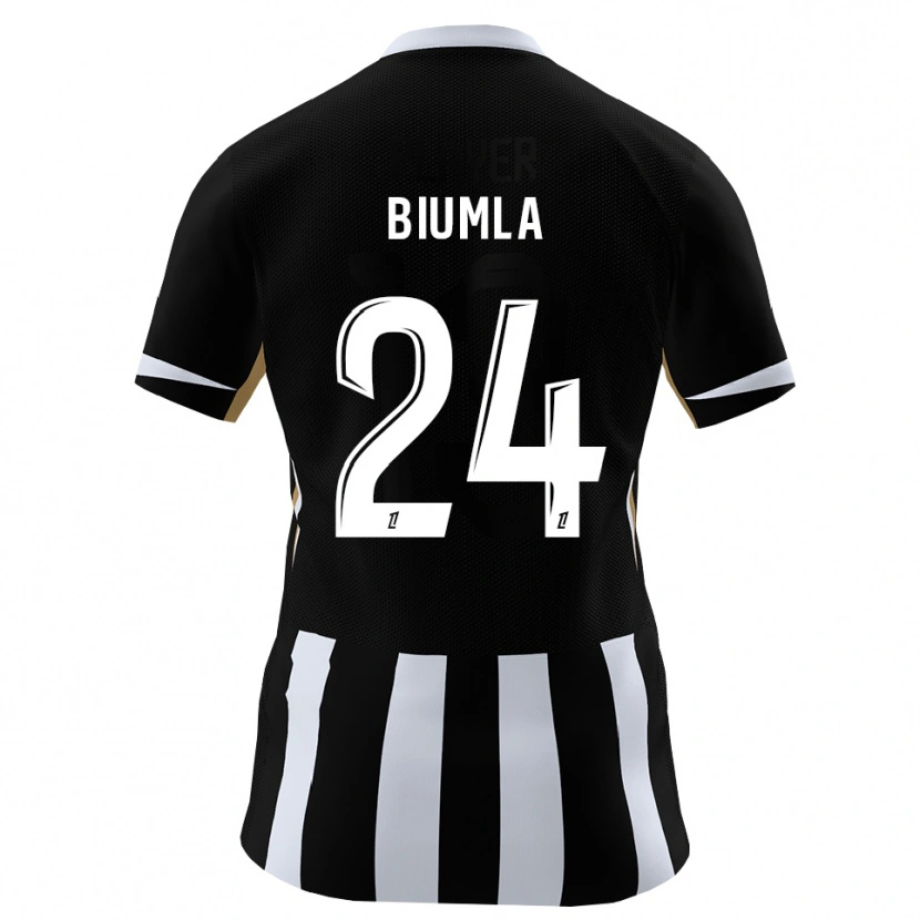 Danxen Heren Emmanuel Biumla #24 Zwart Blauw Thuisshirt Thuistenue 2026/27 T-Shirt België