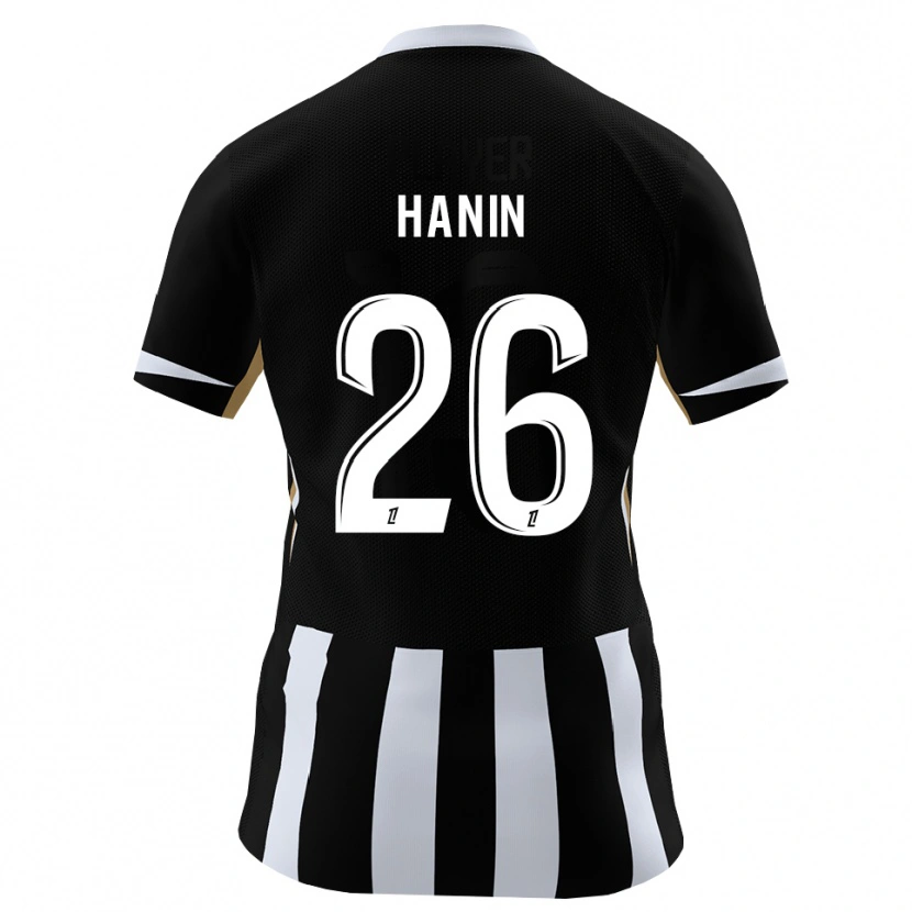 Danxen Heren Florent Hanin #26 Zwart Blauw Thuisshirt Thuistenue 2026/27 T-Shirt België