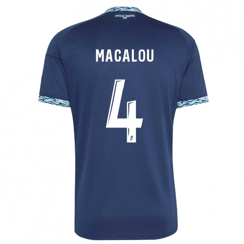 Danxen Heren Seydou Macalou #4 Staalblauw Wit Thuisshirt Thuistenue 2026/27 T-Shirt België