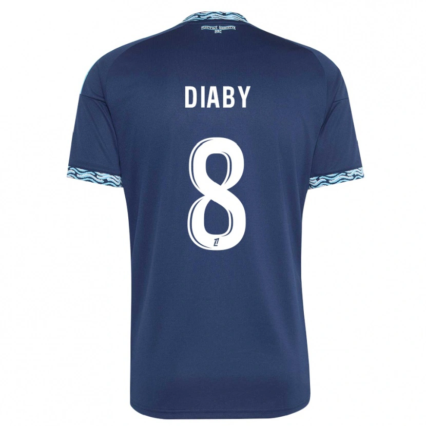 Danxen Heren Aboubakar Diaby #8 Staalblauw Wit Thuisshirt Thuistenue 2026/27 T-Shirt België