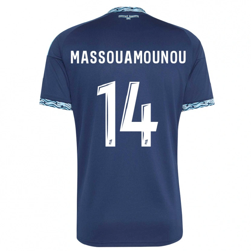 Danxen Heren Patino Massouamounou #14 Staalblauw Wit Thuisshirt Thuistenue 2026/27 T-Shirt België