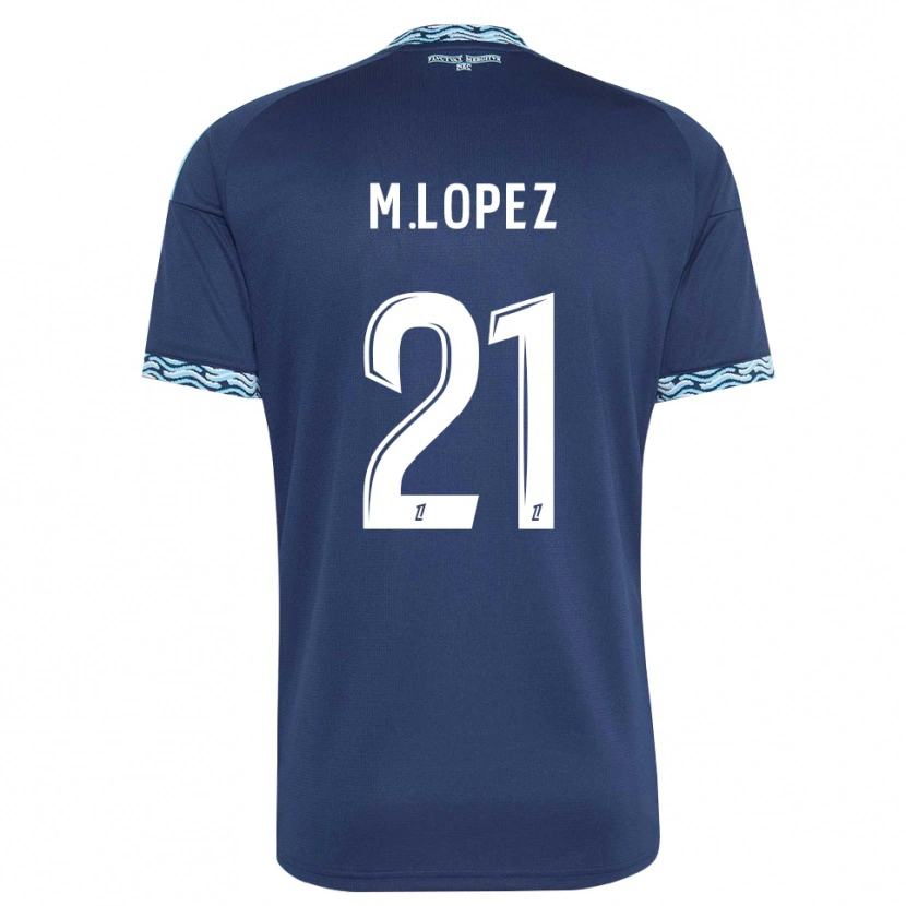 Danxen Heren Maxime Lopez #21 Staalblauw Wit Thuisshirt Thuistenue 2026/27 T-Shirt België