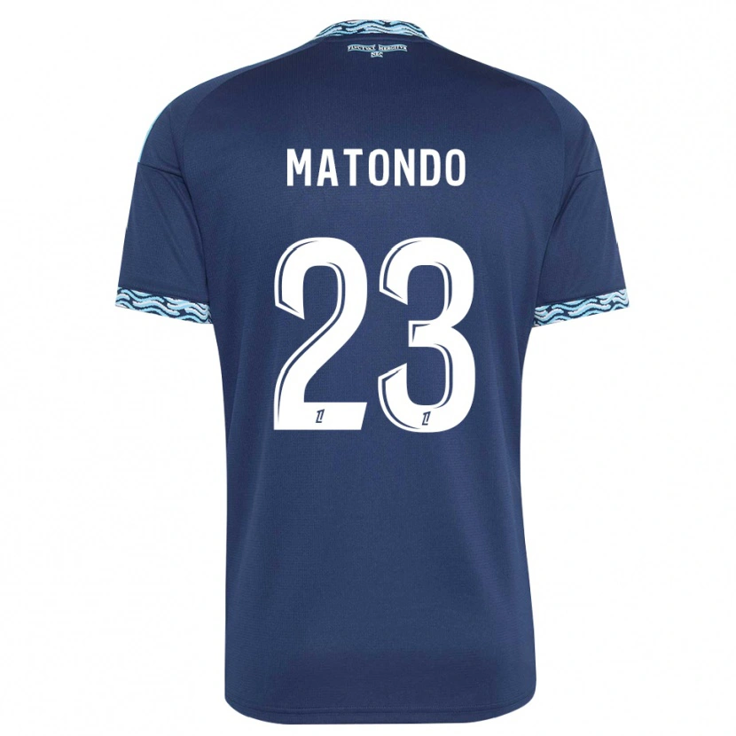 Danxen Heren Rudy Matondo #23 Staalblauw Wit Thuisshirt Thuistenue 2026/27 T-Shirt België