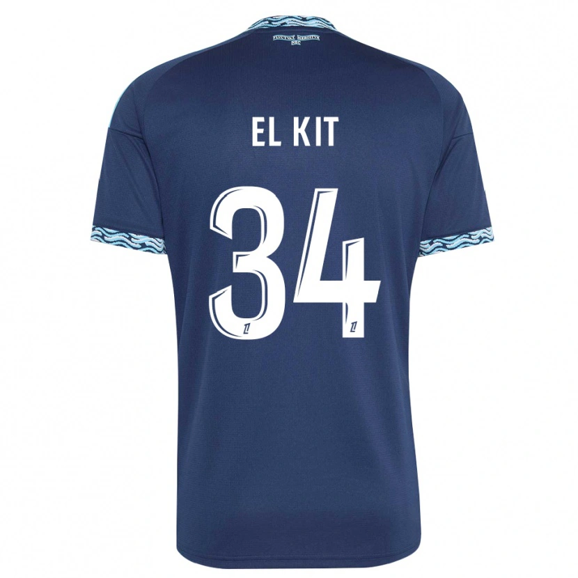 Danxen Heren Kamil El Kit #34 Staalblauw Wit Thuisshirt Thuistenue 2026/27 T-Shirt België