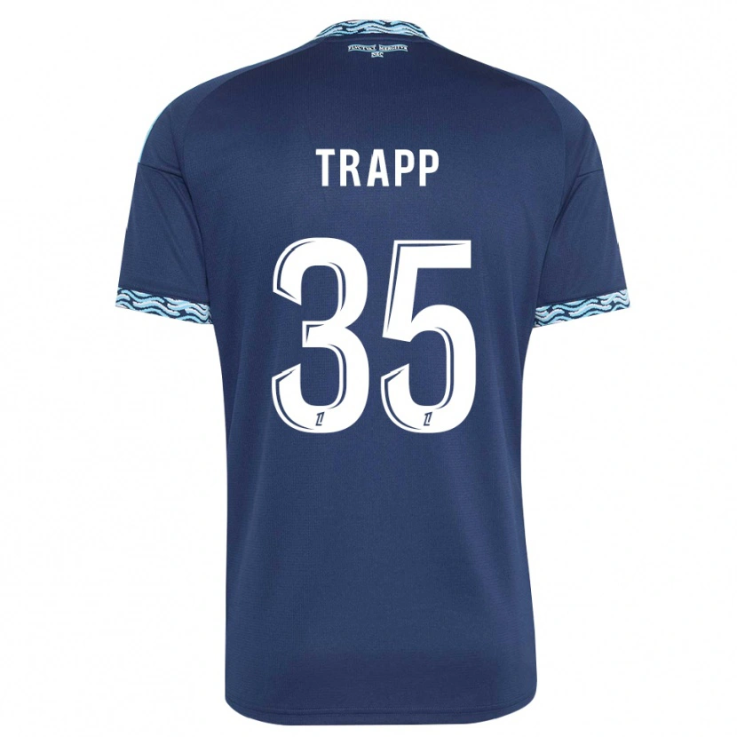Danxen Heren Kevin Trapp #35 Staalblauw Wit Thuisshirt Thuistenue 2026/27 T-Shirt België