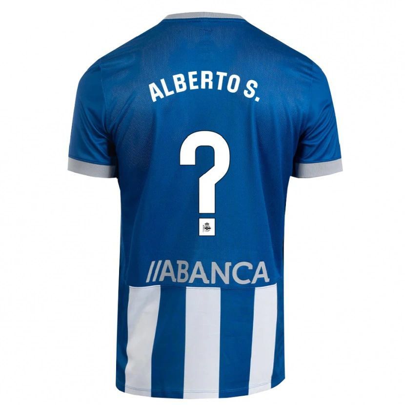 Danxen Heren Alberto Sánchez #0 Blauw Grijs Wit Thuisshirt Thuistenue 2026/27 T-Shirt België
